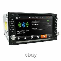 Lecteur stéréo MP5 double DIN pour voiture CD DVD USB Bluetooth Mirror Link Radio RDS MAP