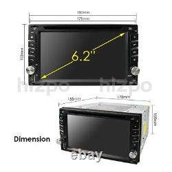 Lecteur stéréo MP5 double DIN pour voiture CD DVD USB Bluetooth Mirror Link Radio RDS MAP
