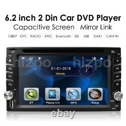 Lecteur stéréo MP5 double DIN pour voiture CD DVD USB Bluetooth Mirror Link Radio RDS MAP