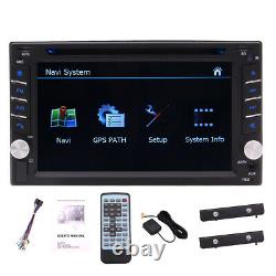 Map+camera+gps Nav 6.2 Double 2din Car Stereo Radio DVD CD Mp5 Player Bluetooth