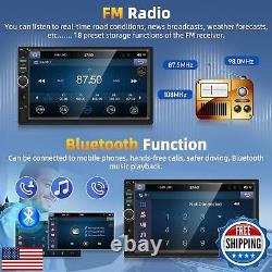 Motorsi autoradio double din de 7 pouces avec Apple Carplay et Android Auto