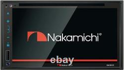 NAKAMICHI Autoradio 2-Din Bluetooth 6.8 Apple CarPlay Android Auto DVD