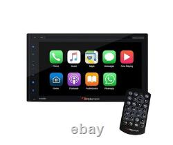 NAKAMICHI Autoradio 2-Din Bluetooth 6.8 Apple CarPlay Android Auto DVD
