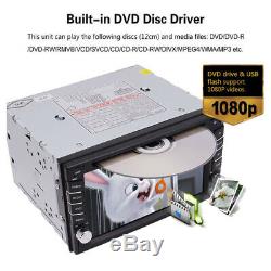 Navigation Gps + 8 Go Carte Bluetooth Radio Double Din 6.2 Autoradio DVD Lecteur CD