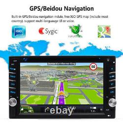 Navigation Gps Avec Carte Bluetooth Radio Double Din 6.2 Voiture Stereo DVD Lecteur CD