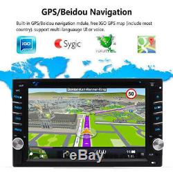 Navigation Gps Avec La Carte Bluetooth Radio Double Din 6.2 Autoradio DVD Lecteur CD