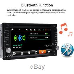 Navigation Gps Avec La Carte Bluetooth Radio Double Din 6.2 Autoradio DVD Lecteur CD