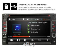 Navigation Gps Avec La Carte Bluetooth Radio Double Din 6.2 Autoradio Lecteur DVD Bt