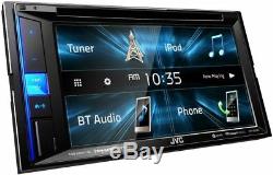 Nouveau Jvc Kw-v25bt 6.2 Écran Tactile Double Din Lecteur Mp3 Bluetooth DVD Car Stereo