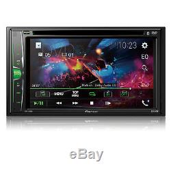 Nouveau Pioneer Avh-210ex 6.2 DVD Double Din Touchscreen Stereo Bluetooth Stere