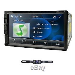 Objectif Sony Double 2 Din 7 Dash En Stéréo Voiture Lecteur DVD Bt Radio Ipod Sd / Usb + Cam