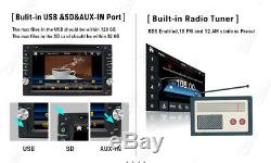 Objectif Sony Gps Double Din Car Stereo Radio DVD Lecteur Mp3 Bluetooth Avec Carte + CCD