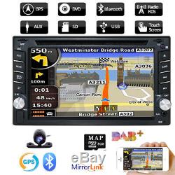 Objectif Sony Gps + Map + Cam-double 2din En Voiture Dash Stéréo Lecteur DVD Radio Bt Ipod
