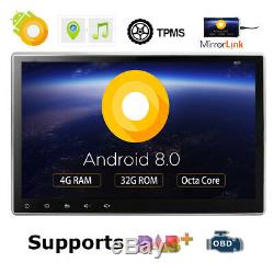 Octa-core Android 8.0 4 Go De Ram 10.1 Double Radio 2din Radio De Navigation Gps De Voiture