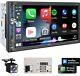 Plz 7 Autoradio Double Din Sans Fil Avec Écran Apple Carplay Pour Voiture Audi