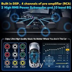 PLZ 7 Autoradio Double Din Sans Fil avec Écran Apple Carplay pour Voiture Audi