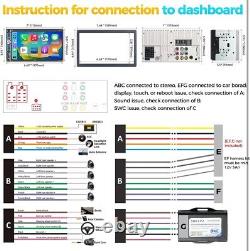 PLZ 7 Autoradio Double Din Sans Fil avec Écran Apple Carplay pour Voiture Audi