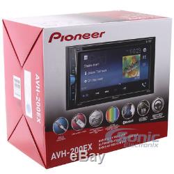 Pioneer Avh-200ex Double 2 Din Touch Bluetooth Lecteur DVD / CD Bluetooth Stéréo Pour Voiture