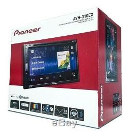 Pioneer Avh-310ex 6.8 Écran Tactile Usb DVD CD Bluetooth Voiture Double Din Stereo Nouveau
