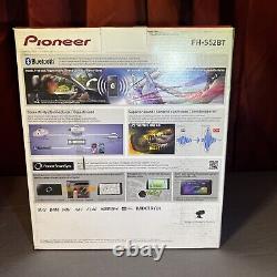 Pioneer Fh-s52bt 5.94 Double Din Car Stereo Mp3 CD Usb Bluetooth Radio Nouveau