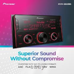 Pioneer MVH-S622BS Autoradio Double Din Bluetooth avec USB/AUX