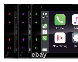 Planet Audio Double Din Apple Carplay Android Auto Bluetooth Voiture Système Stéréo