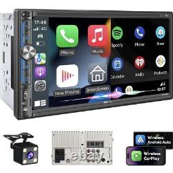 Poste radio Apple Carplay double DIN sans fil PLZ 7 pour voiture audio