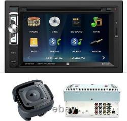 Pour Chevy 2005-2013 Corvette XDVD276BT Autoradio Double DIN Kit de tableau de bord et caméra