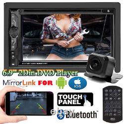 Pour Chevy Silverado 1500 6,9 2 Din Voiture Stéréo Radio Lecteur DVD Bluetooth+camera