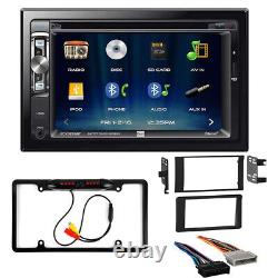 Pour Dodge 1998-2001 RAM 1500 XDVD276BT Kit d'installation stéréo de voiture double DIN et caméra