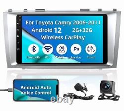 Pour Toyota Camry 2006-2011 Radio de voiture Double Din Stéréo de voiture Apple Carplay GPS