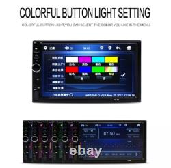 Pour tous les autoradios CHRYSLER Double Din 7 Écran LCD SWC noir