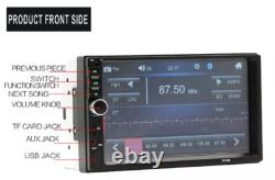 Pour tous les autoradios CHRYSLER Double Din 7 Écran LCD SWC noir