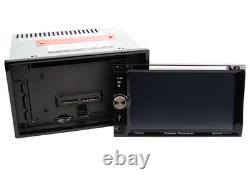 Power Acoustik PD-625B, autoradio double DIN 6,2 pouces, DVD à façade amovible