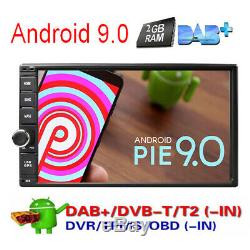 Quad Core Android 9.0 Wifi 4g 7double 2din Voiture Radio Stéréo Aucun Lecteur DVD Gps E