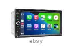 Radio Bluetooth Carplay Double Din 7 pouces avec lecteur CD DVD et caméra
