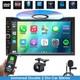 Radio Bluetooth Double Din Apple Carplay 7" St&eacute;r&eacute;o Auto Lecteur Cd Dvd Avec Cam&eacute;ra