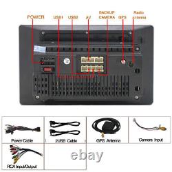 Radio GPS Carplay Android 13 10.1 Écran Tactile Rotatif 2DIN Double Autoradio