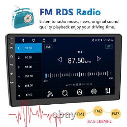 Radio de voiture Android 9'' Double 2 Din 4 + 64G GPS WIFI BT Carplay Écran tactile Stéréo