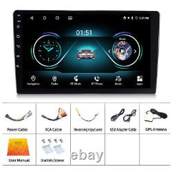 Radio de voiture Android 9'' Double 2 Din 4 + 64G GPS WIFI BT Carplay Écran tactile Stéréo