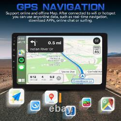 Radio de voiture pour Jeep Wrangler 2007-2016 Double Din Stéréo de voiture Apple Carplay GPS FM