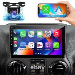 Radio de voiture pour Jeep Wrangler 2007-2018 Double Din Autoradio Apple Carplay GPS FM