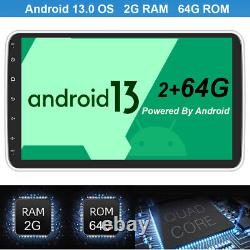 Radio de voiture stéréo Android 13 double 2DIN rotatif 10,1'' Carplay GPS Wifi BT de 64 Go