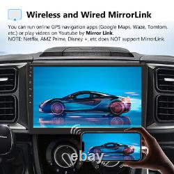 Radio de voiture stéréo Double 2 Din 10.1 QLED avec Bluetooth, Android Auto, CarPlay, GPS et DSP
