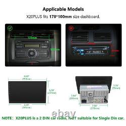 Radio de voiture stéréo Double 2 Din 10.1 QLED avec Bluetooth, Android Auto, CarPlay, GPS et DSP