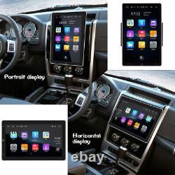 Radio double DIN rotative 2DIN 10,1 pouces Android 11 pour voiture avec Apple CarPlay, GPS, WiFi et stéréo.