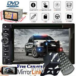 Radio stéréo Bluetooth DVD CD USB avec miroirs compatible avec Ford F-150/250/350/650/750+CAM