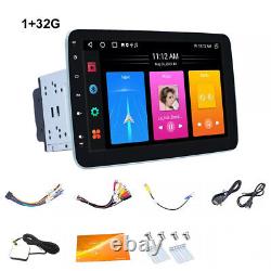Radio stéréo de voiture Android 14 avec écran tactile rotatif de 10,1 pouces 32G Double 2DIN GPS FM