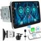 Radio Stéréo De Voiture Gps Wifi à écran Tactile Rotatif Double Din 10,1'' Android 13