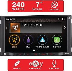 Récepteur de stéréo pour voiture Dual Electronics DCPA71 7 Apple CarPlay Android Auto